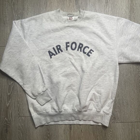 JERZEES Other - Vintage Air Force Crewneck Sweatshirt Grey 90s XL Made In USA